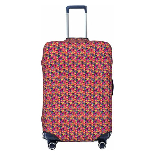 Housse valise extensible noire XL avec motif graphique lavable