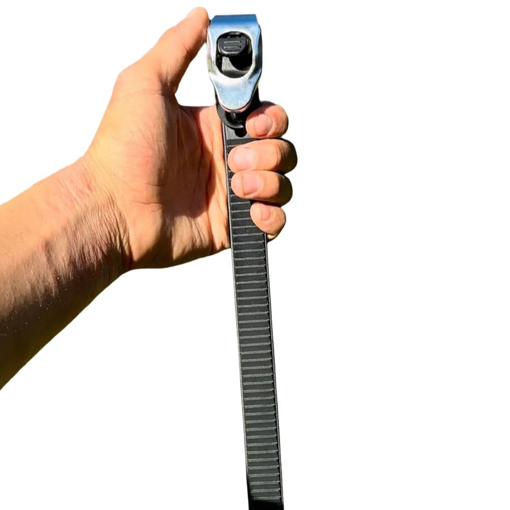 1/2/4/6Pcs Cinghie di Bloccaggio a Grip Resistente Regolabili in Metallo per Ogni Fibbia a Cricchetto con Ogni Cinghietta di Bloccaggio Connettibile, Cinghie di Bloccaggio Resistente per l'Uso