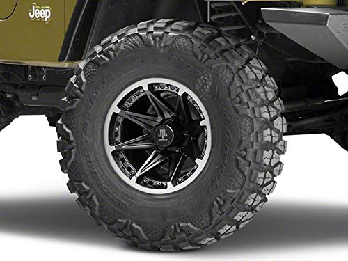 Mammoth Type 88 Black Wheel 15x8 Aggressive Styling Rim Fits Jeep Wrangler TJ 1997-2006