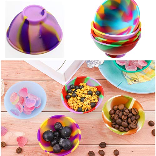 Sukpsy 4 Pcs Mini Multicolor Silicone Pinch Bowls Prep And Serve Bowls Reusable Kitchen Condiment Snack Bowls For Food Candy Seasoning Spices Nuts Snacks Or Small Diy Crafts thumb #4