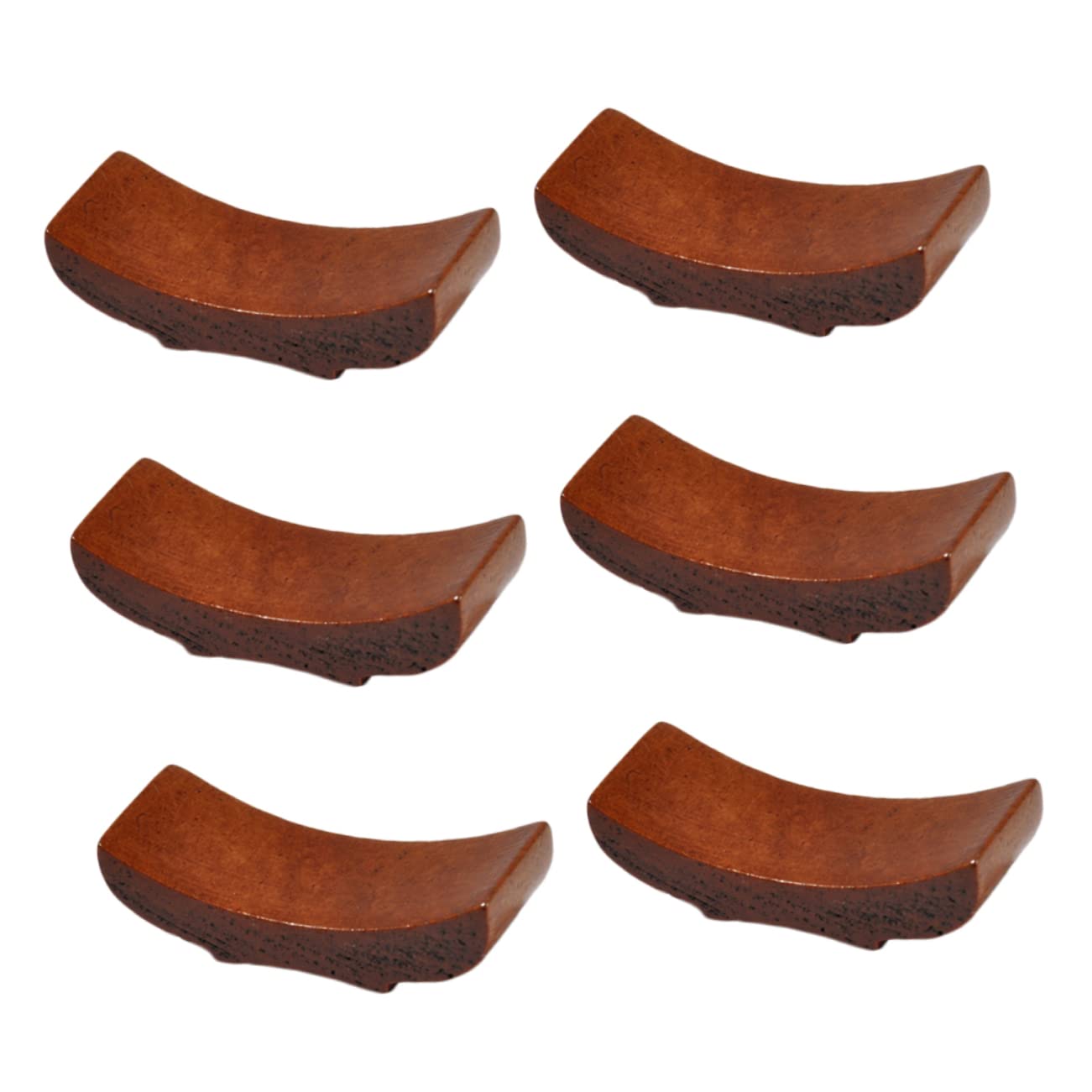 GRIRIW 6pcs Chopstick Rack for Home Chopstick Rest Chopstick Holder for Stove Top Spoon Rest Holder Kitchen Utensil Rest Spoon Ladle Holder Chopsticks Holder Stand Utensil Holders Wooden