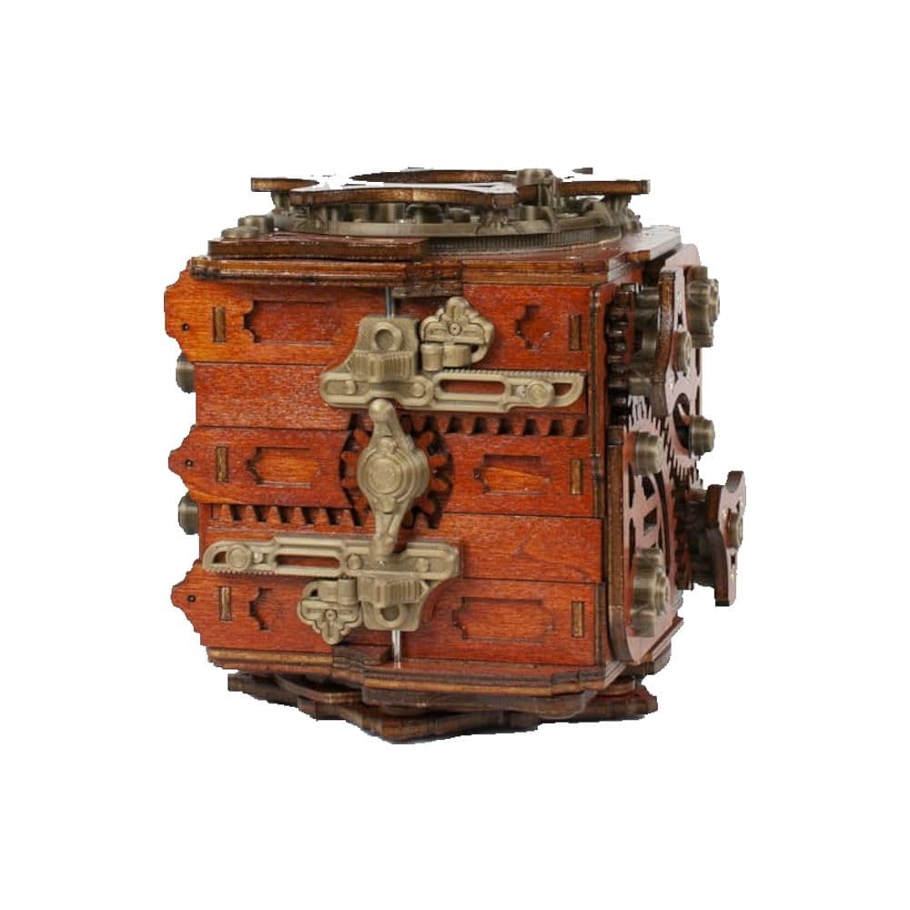 Mecanigma Puzzle mechaniczne, 541 elementów, 3D łamigłówka dla dorosłych, interaktywne drewniane puzzle z sekretnymi przegródkami
