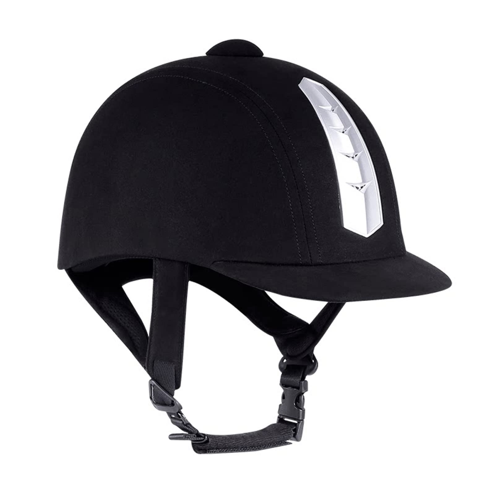 LEBEE Casco de equitacion Casco Ecuestre Mujeres Hombres Casco para Montar a Caballo Sombrero Fácil de Usar Equipo Ecuestre Sombreros Protectores,Black-59cm