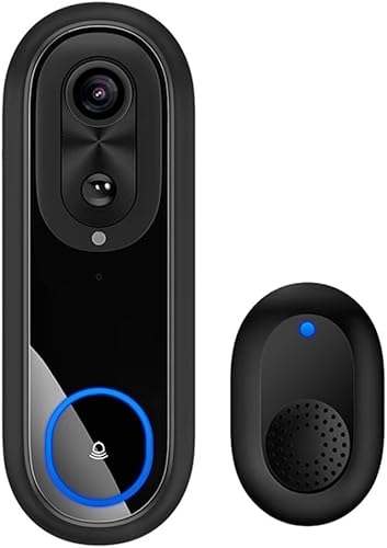 Cámara de timbre de video inalámbrica 1080P HD, con intercomunicador inteligente IP65 resistente a la intemperie y WiFi 2.45G para aplicación Tuya,