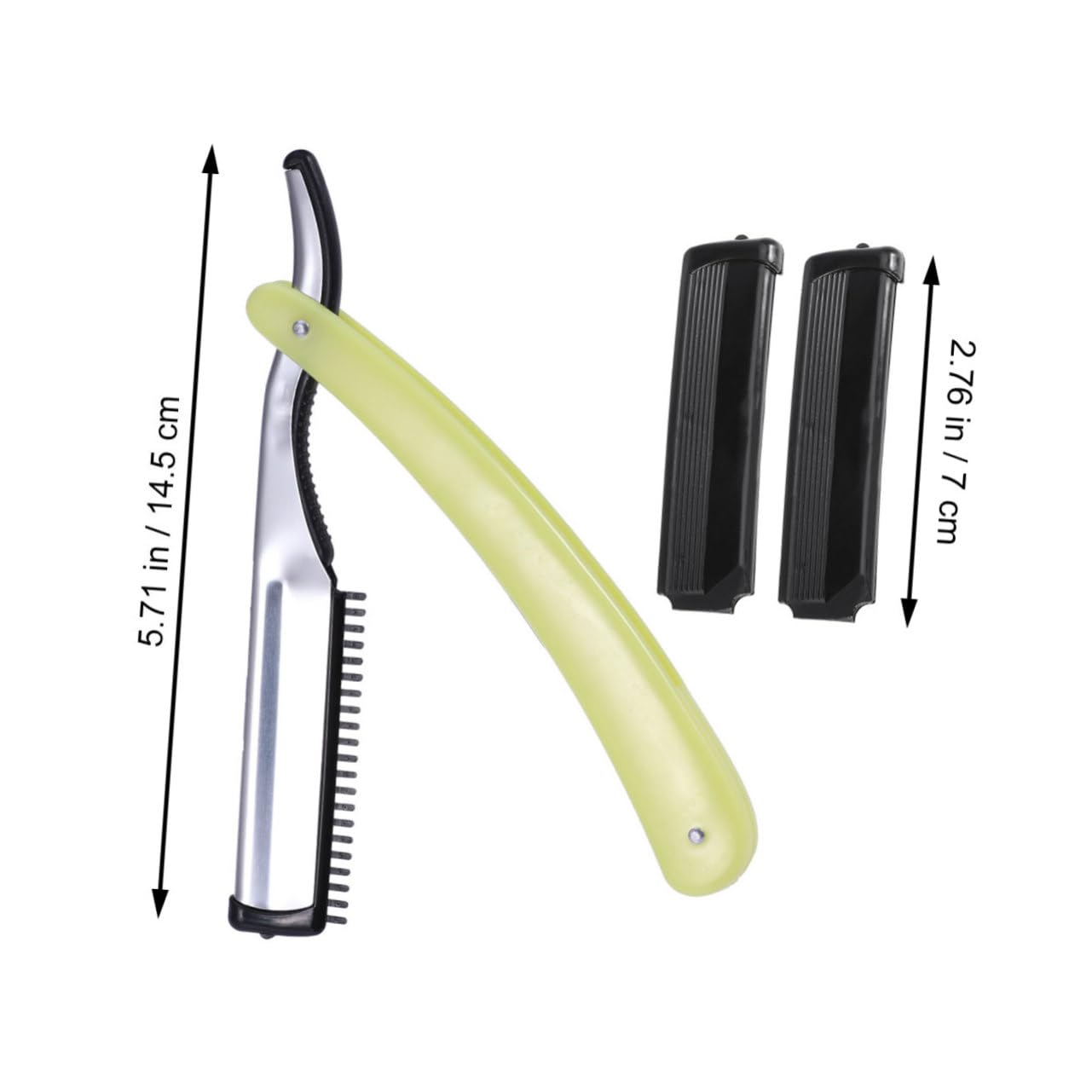 Healeved Stainless Steel Folding Straight Razor for Men Manual Beard Shaver for Precision Grooming Classic for Close Shaving Ideal for Mustache and Beard Care