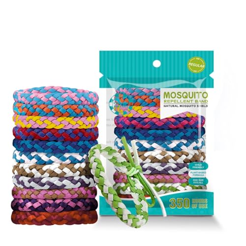 Pulsera Antimosquitos Ajustable Pack De 12, Pulseras Antimosquitos Tipo Cuero, Repelente Mosquitos Para Interior, Exterior, JardíN, Camping, Terraza Y Viajes