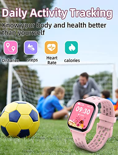 Kids Smart Watch For Boys Girls,Ip68 Waterproof Kids Fitness Activity Tracker Watch,Heart Rate Sleep Monitor,8 Sport Modes, Pedometers, Calories Counter, Alarm Clock, Kids Gifts For Teens 6+ (Purple) #TOP5