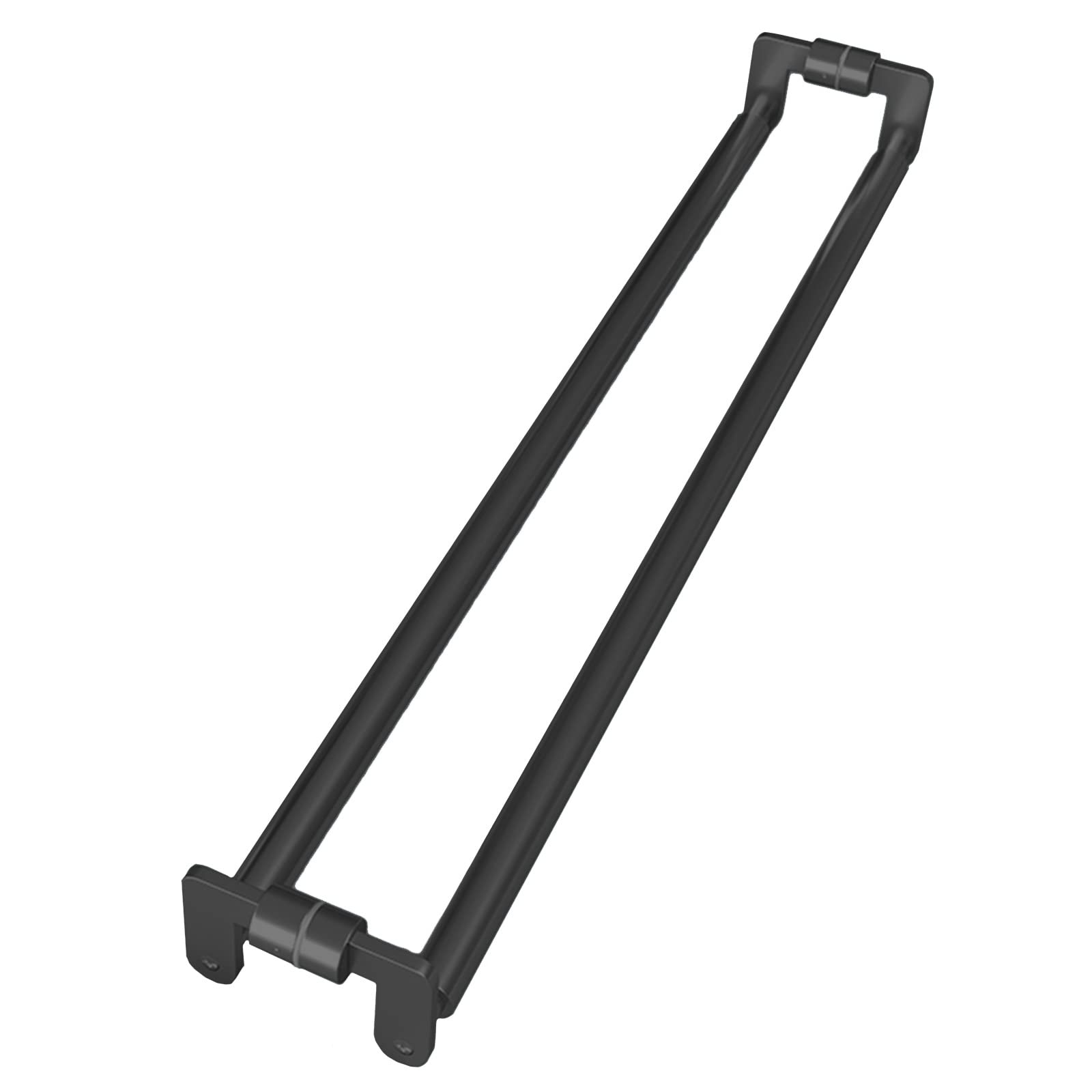 WDJBPSH Black Restaurant Glass Door Handles, Modern Double-Sided Gate pulls bar for Wood Doors/Glass Doors/Interior Exterior Doors (Size : Hole Distance 40cm)