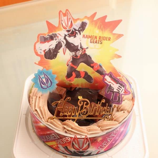 Amazon Co Jp キャラデコパーティーケーキ 仮面ライダー ギーツ 22 ショコラ生チョコ飾りケーキ バースデーケーキ 食品 飲料 お酒