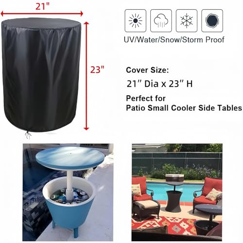 Housse de table d'appoint de patio Saking imperméable et anti-UV