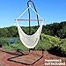 Sunnydaze Adjustable Hammock Chair Stand Only - 79-Inch to 93-Inch Tall Hanging Chair Stand - Heavy-Duty 330-Pound Weight Capacity