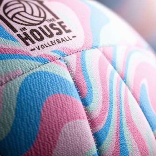 Image of in The House Soft Indoor Volleyball for Boys & Girls (Ages 3+) - Realistic Feel - Training Ball for Indoor Play - Bring Vball Practice Home - Great Gift for Any Volleyball Player