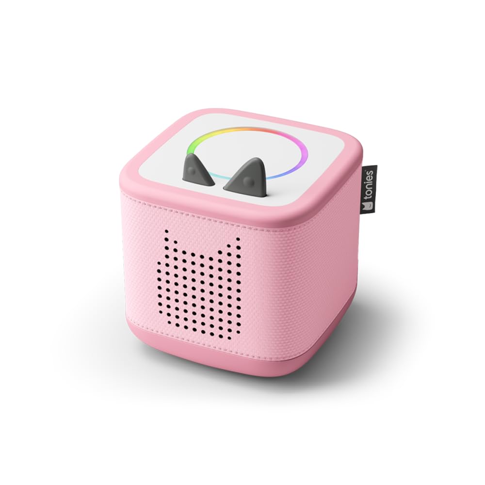 tonies Toniebox 2 Bundle Incl. 4 Peppa Pig Abenteuer und Gute Nacht Geschichten, Pink, Audioplayer für Hörbücher, Lieder, Einschlafen und Tonieplay für Kinder