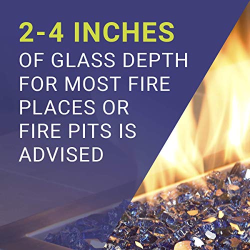 Image of American Fireglass 1 /4 inch Cobalt Blue Fire Glass, 20 lb. Bag