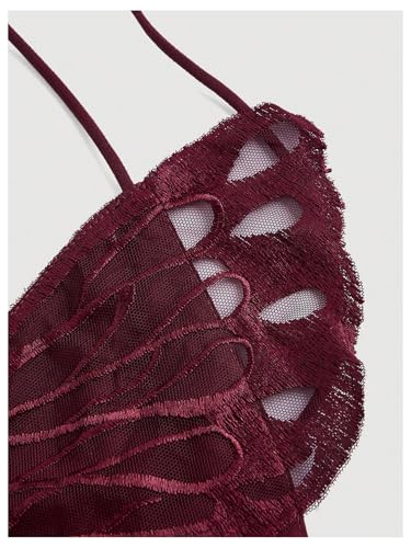 MakeMeChic Women's Butterfly Crop Tops Backless Halter Criss Cross Party Camisole Top4