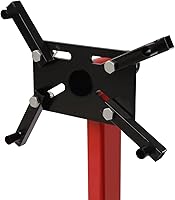 Vista 5 de Soporte de motor plegable de 1250 libras con 5 ruedas y 4 brazos ajustables, soporte de motor giratorio con 360 grados para fijar el bloque