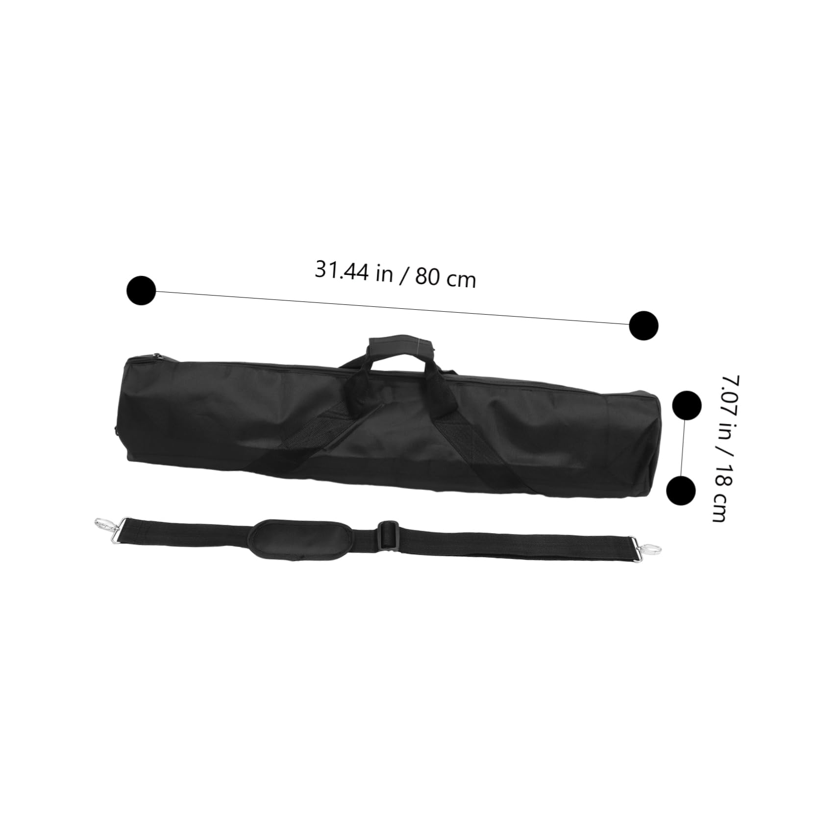 Abaodam Sacca Treppiede Nera Oxford, Borsa Portatile con Tracolla