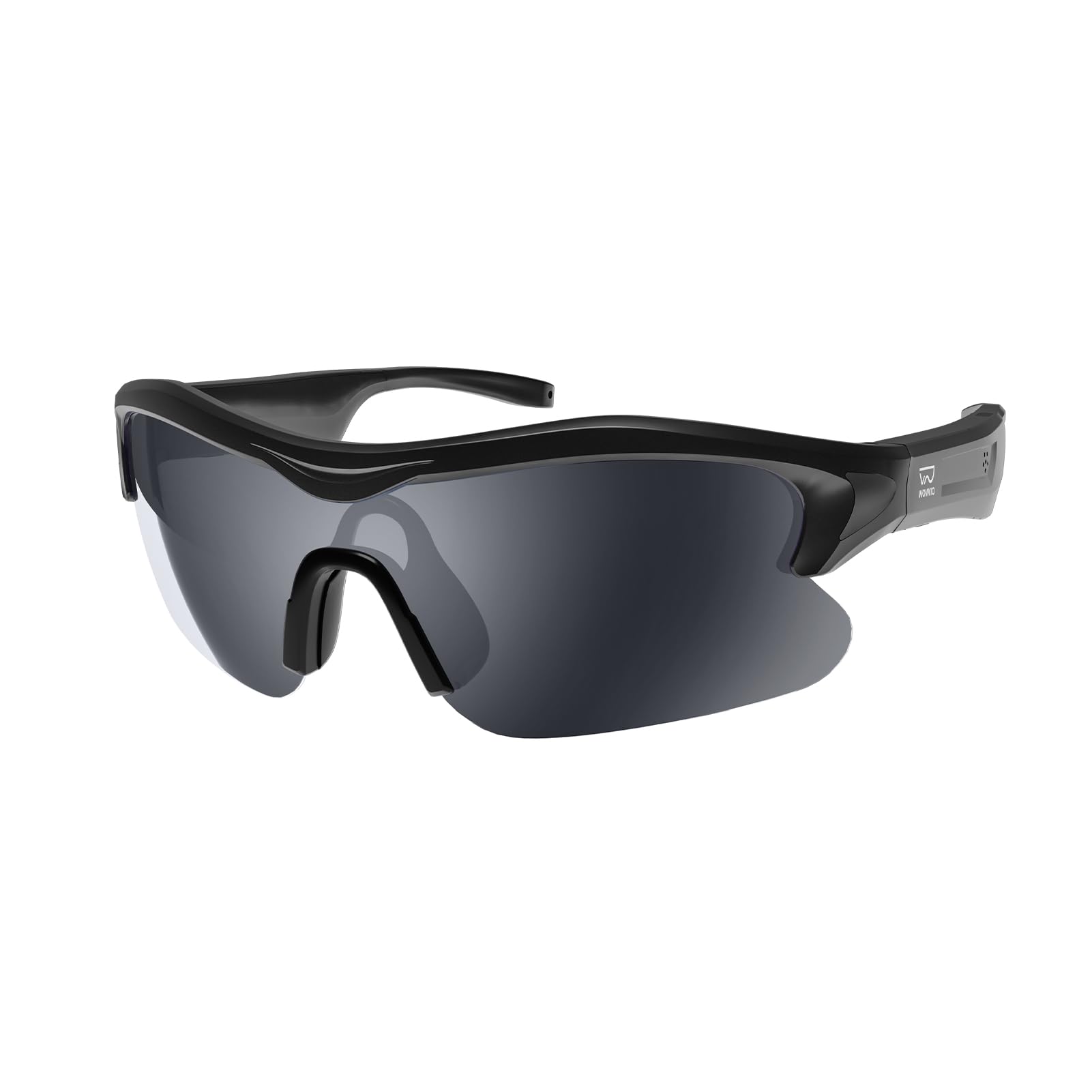 WOWRIO - Occhiali sportivi intelligenti, con cuffie Hi-Fi Bluetooth 5.2 ad orecchio aperto, perfetti per mountain bike, passeggiate casual con musica