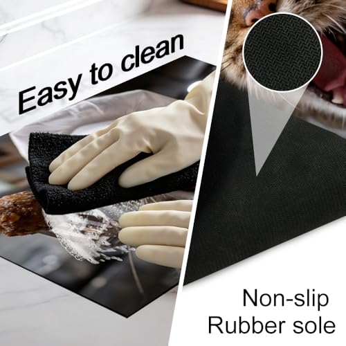Image of Funny Cat Chef Stove Top Covers for Electric Stove, 28.4x20.5 in