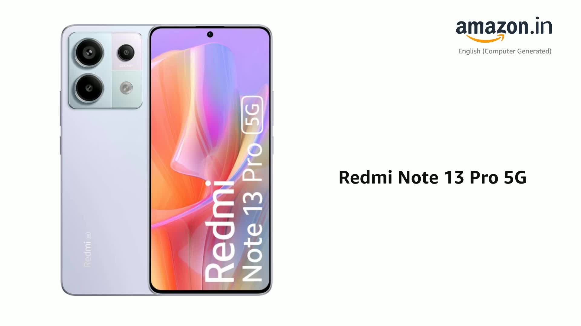 Redmi (Refurbished) Note 13 Pro 5G (Coral Purple, 8GB RAM, 128GB