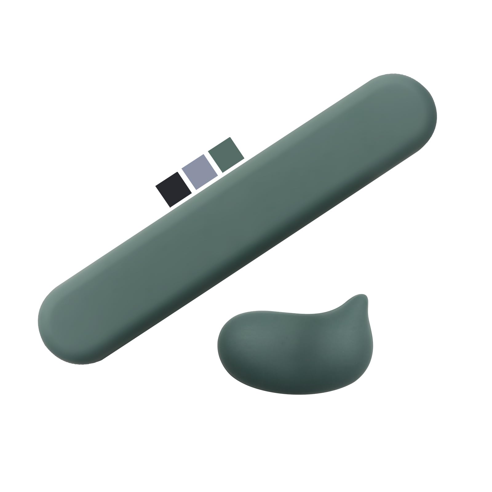 Wrist Rest for Keyboard and Mouse Pad Ergonomic Memory Foam Keyboard Wrist Rest Set Luxe Leather Non-Slip Desk
