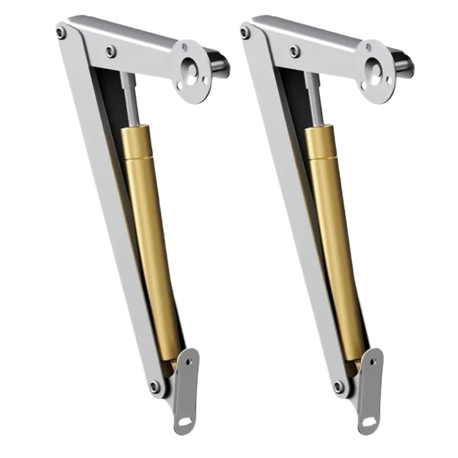 Lsnnmu 15Kg 150N 2 Pcs 6Kg-20Kg Lid Support Hinge, Stay With Soft Close, Heavy Duty Gas Struts, Spring, Slow Lowering Safety, Lids Lifters For Furniture(15Kg 150N)