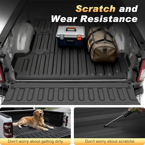 Image of 6.4FT Truck Bed Mat & Tailgate Mat for Dodge Ram 2500 /3500 2009-2026 6.4ft