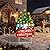Afirst Christmas Yard Stakes Light Up Yard Decorations with LED Gnomes Santa Trees Metal Lighted Stakes Merry Christmas Sign Outdoor Garden Stake Lawn Pathway Outdoor Decoration
