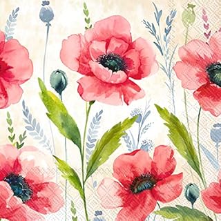 Boston International IHR 3-Ply Paper Napkins, 20-Count Cocktail Size, Mohana Cream