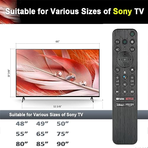 Compatible for Sony Tv Remote Original RMF-TX800P Model Suitable for OLED QLED FHD Smart Android Television with Google Assistant and Voice Command Feature - Pairing Must 4 51VtrQvZg5L