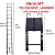 Portable Extension Ladder 16.4FT, Aluminum Telescoping Ladder with Hooks, Multipurpose Telescopic Ladder with 15 Steps, 330LBS Capacity, EN131 Standard, Black
