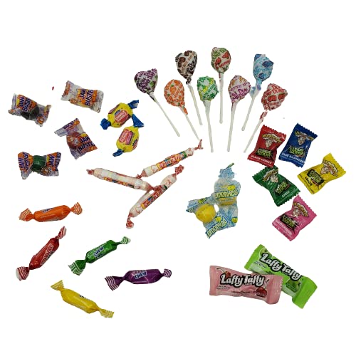 ULTIMATE CANDY MEGA ASSORTMENT! Warheads, Smarties, Lemonhead, Dumdums, Jaw Busters, Dubble Bubble, Fruity Chews and Laffy Taffy - Bulk Pack - 3 Pound
