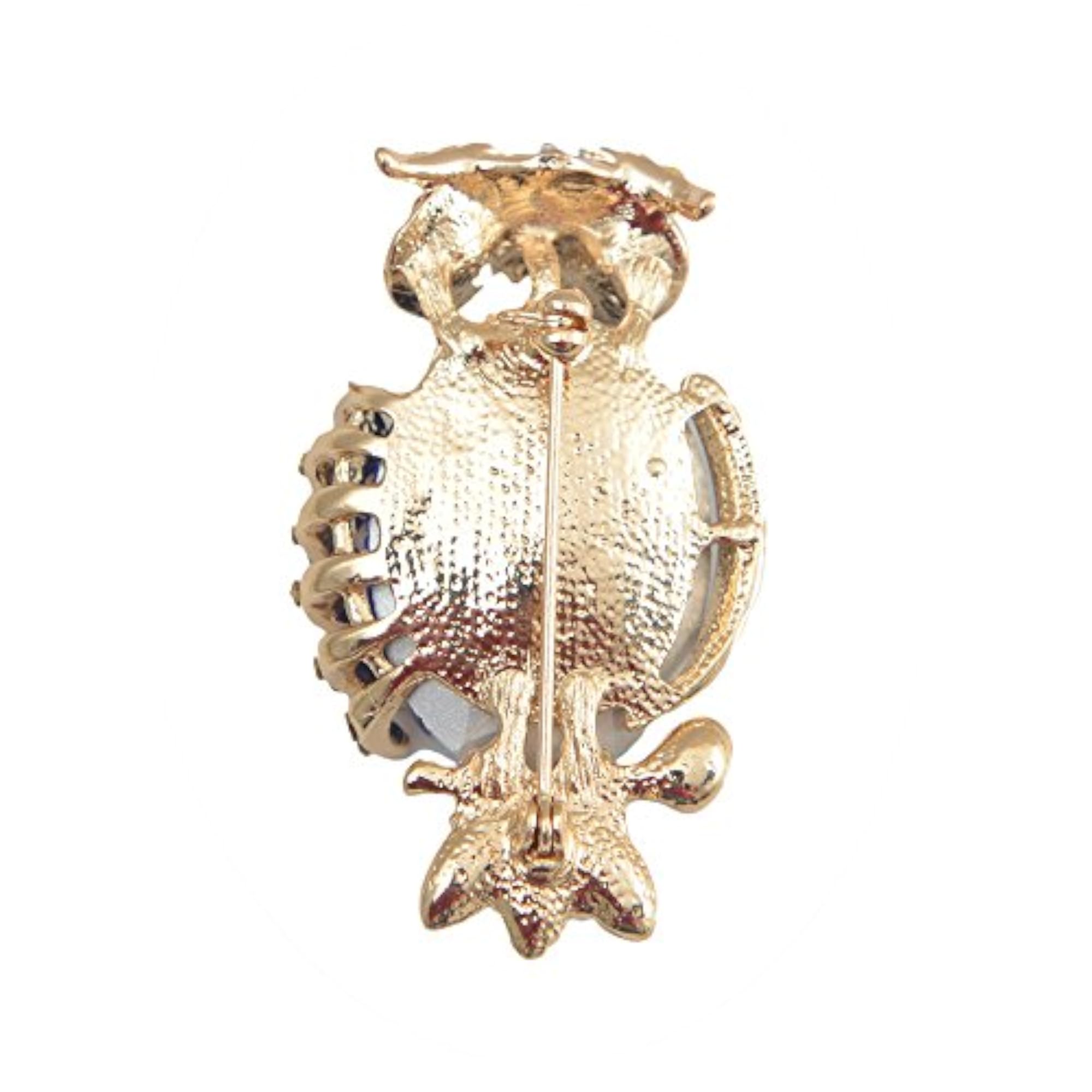 Silver Flower Brooch Pin Elegant Design