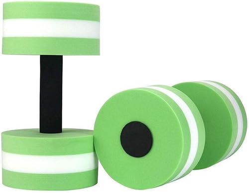 Juego de dos mancuernas de agua, mancuernas de espuma para ejercicio aeróbico acuático, resistencia a la piscina, pesas de agua, equipo de fitness,