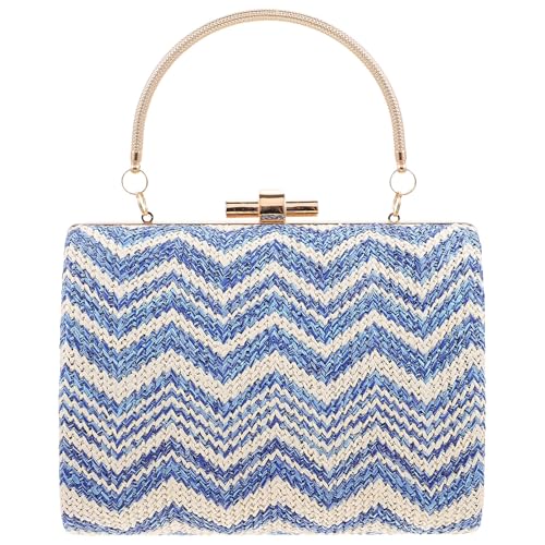 Paquet à tresser bleu sac fourre-tout femme résistant organisé pour plage