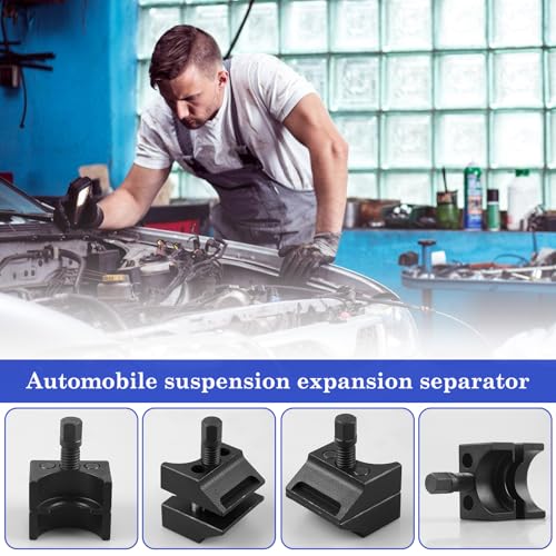 WANDGU Achsschenkel Spreizer: Autoaufhängung Geteilte Nabe Achsschenkel Spreizer, Federbein Spreizwerkzeug, Federbein Naben Achsschel Spreizer für Meisten Fahrzeugmarken und Modellen (Schwarz)
