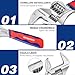 WORKPRO Llave Inglesa 200mm y Llave de tubo 2 en 1 Cr-v,Ajustable...