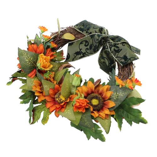 Cabilock 2 Piezas Guirnalda Artificial En Niveles Perchas Decoraciones Luces Solares Al Aire Libre Decoración De Puerta Guirnalda De Calabaza Árbol Otoño Caer Colorful El Plastico