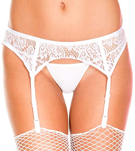 Image of ToBeInStyle Women's Lace Classic Elegant Sheer Garter Belt