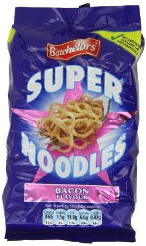 Batchelors Super Noodles Bacon Flavour 100 g (Pack of 16)