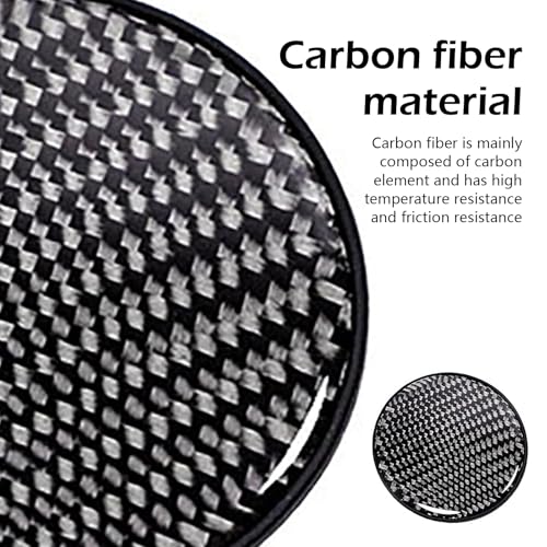 2 PCS Portavasos para Carro Fibra de Carbono 2.75" Negro miniatura 4