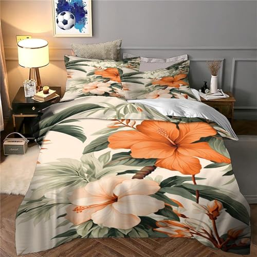 Housse de couette hypoallergénique feuilles tropicales - 6