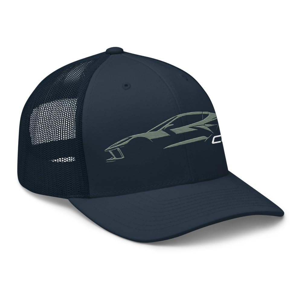 2024 czapka C8 dla kierowców Vette Cacti zielona minimalistyczna sylwetka czapka trucker