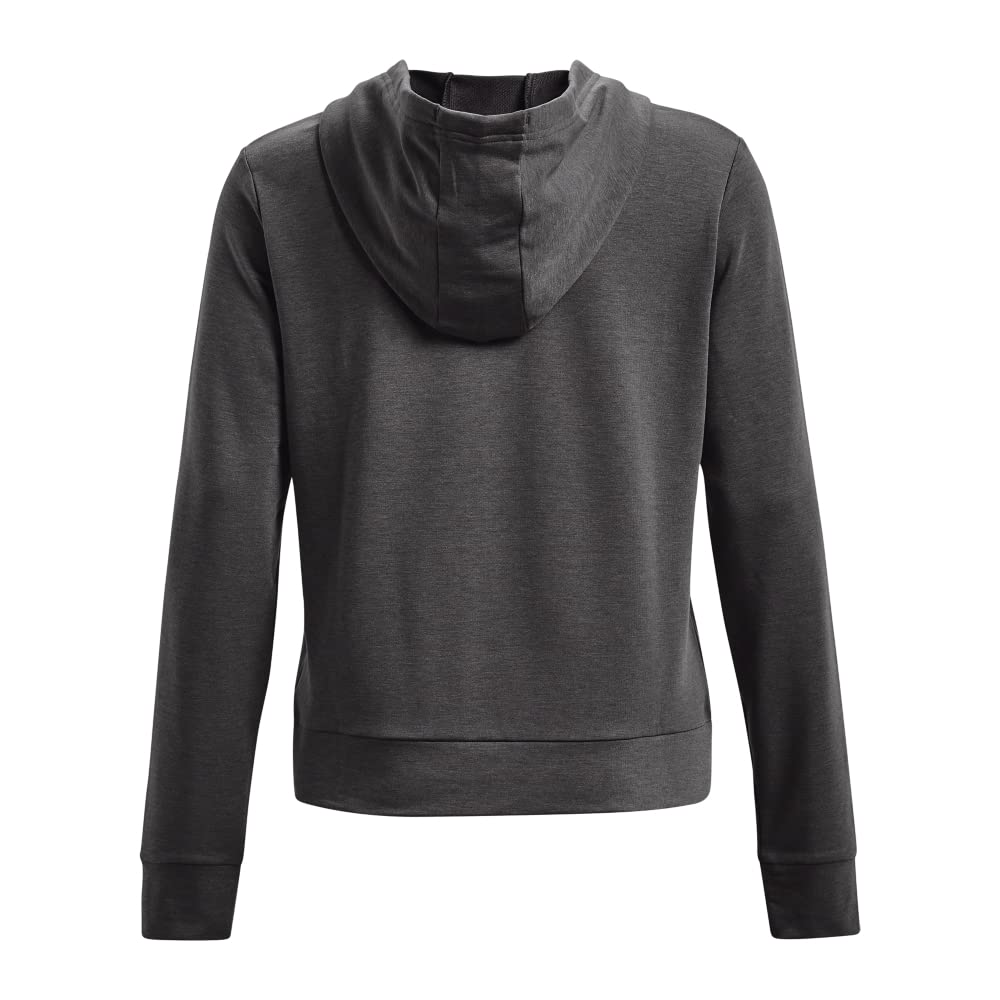 Under Armour Rival Terry - Felpa con Cappuccio E Zip Top in Pile Donna