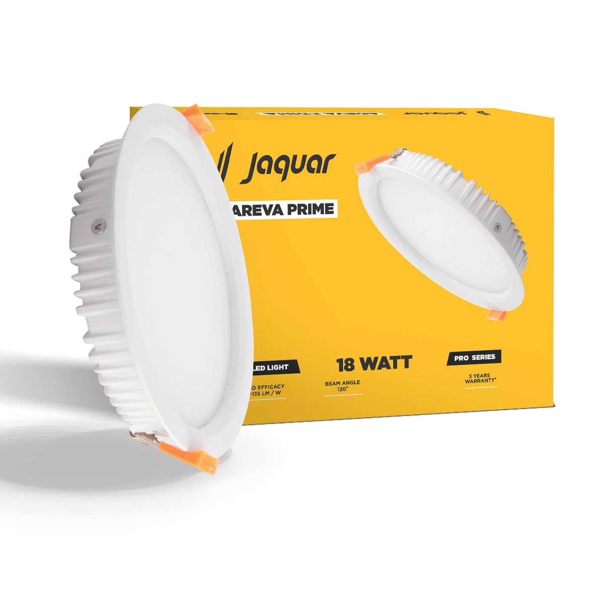 Jaquar 18W Areva Prime Round Downlight with Aluminum housing | 5 Year Warranty | Natural White (4000k) Sleek Backlit Design | Recessed Mounted False Ceiling | 152 mm Cutout |171x28 mm (Pack 1)-image-39