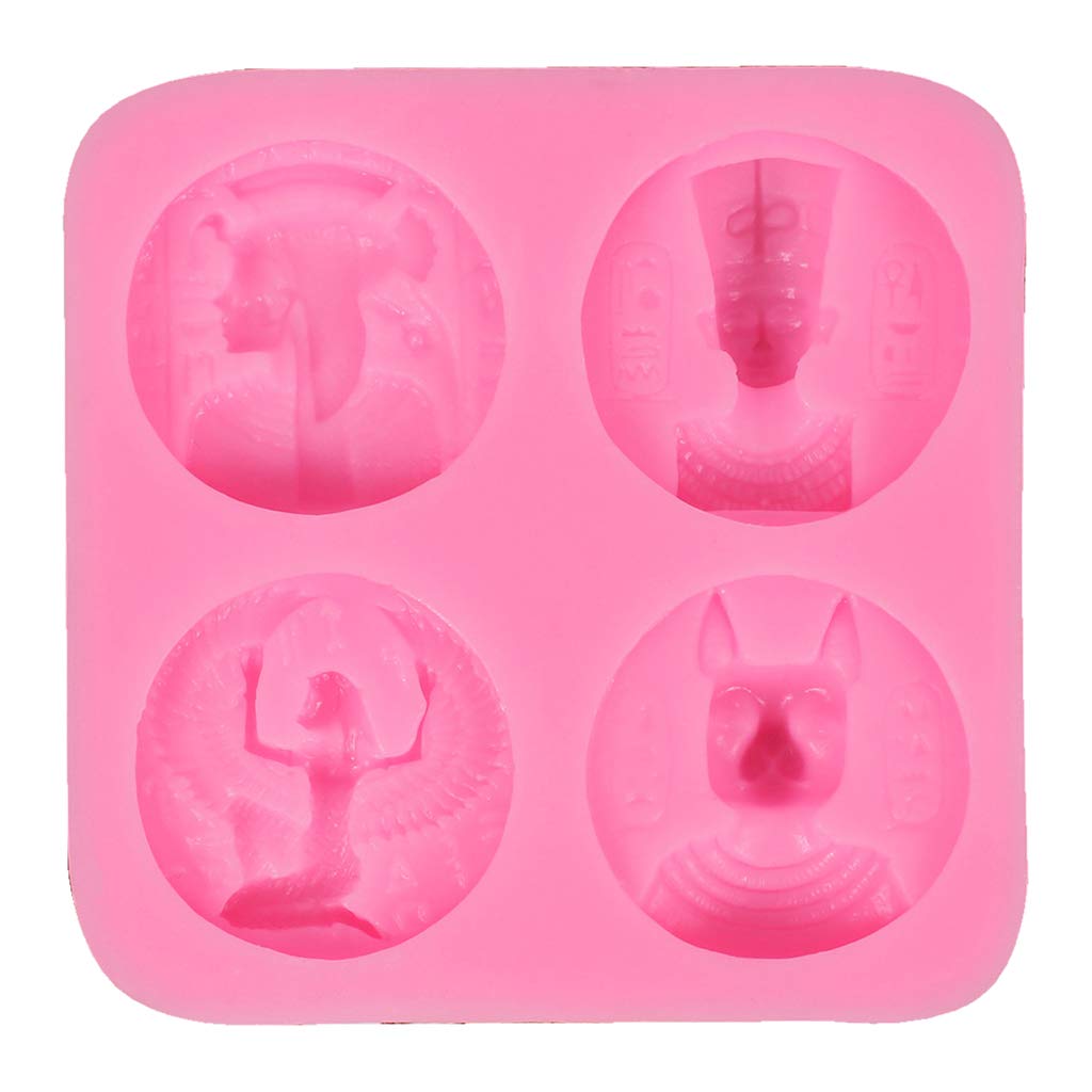 Maxtonser Stereo Egyptian Shape Silicone Mold Egyptian Shape Casting Mold 3D Epoxy Resin Jewelry