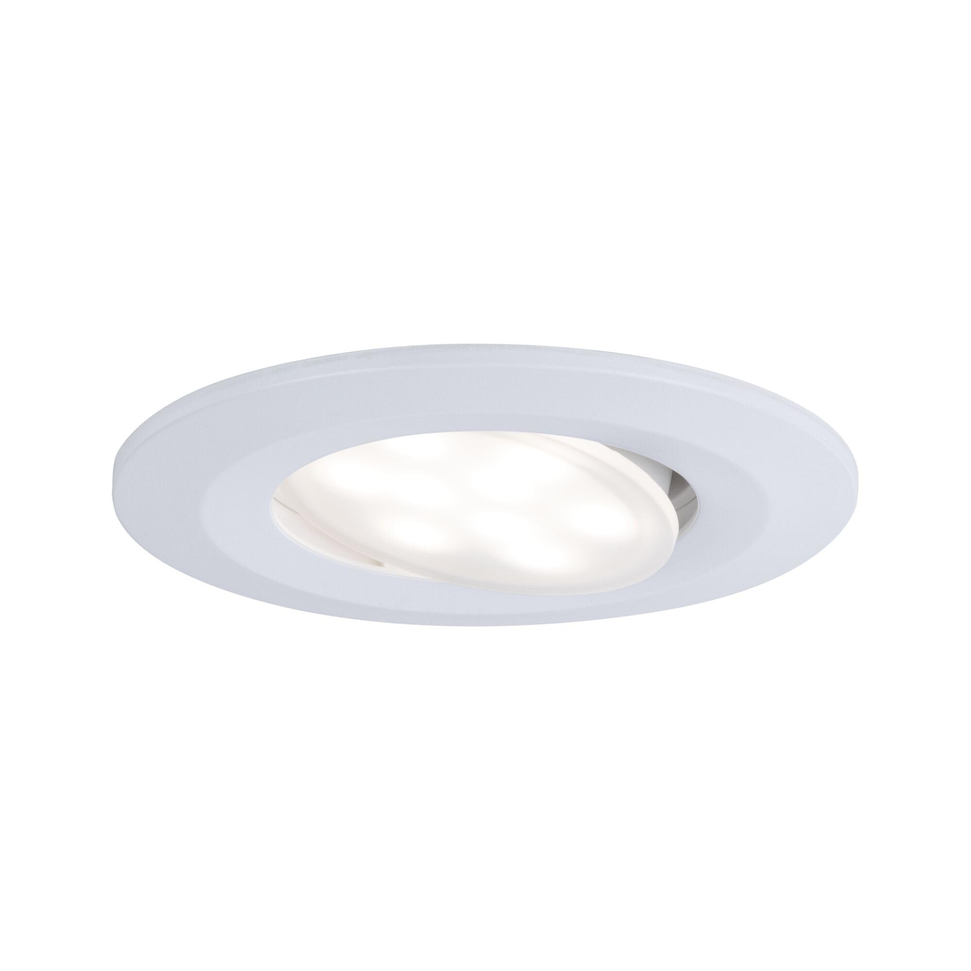 Paulmann 98197 LED Einbauleuchte Calla 10er-Set IP65 rund 90 mm 30° 10x5W 10x430lm 230V White Switch Weiß matt