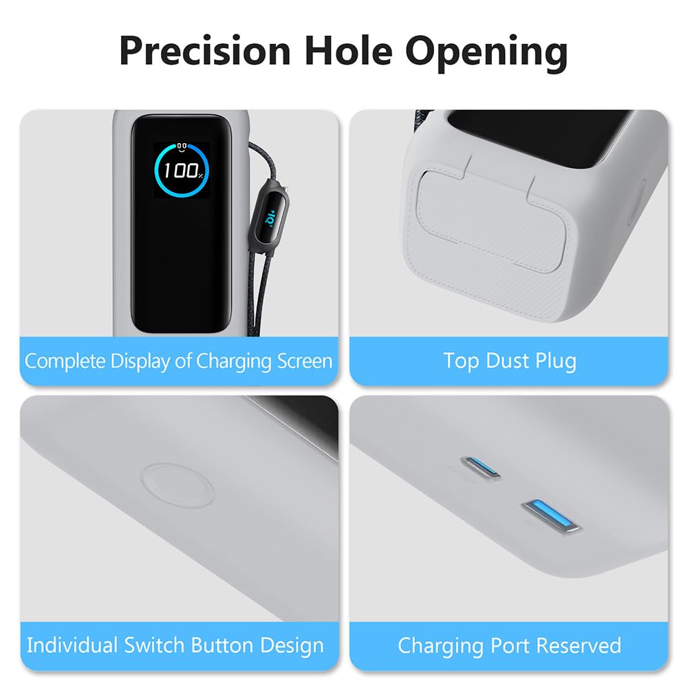 Anker Power Bank 25000mAh モバイルバッテリー シルバー Amazon | Anker Power Bank (25000mAh, Built-In & 巻取り式USB