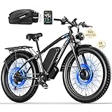 Peak 5000W Dual Motor Electric Bike Long Range Ebike for Adults 40-45MPH 100 Miles, Fat Tire Electric Bike 24Inch, 52V 32AH Commuter Electric Bicycles Ebike for Men Women, Hydraulic Disc Brake