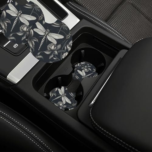 Portavasos para carro universal en neopreno negro miniatura 1